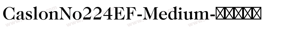CaslonNo224EF-Medium字体转换