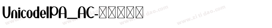 UnicodeIPA_AC字体转换 UnicodeIPA_AC字体转换
