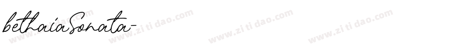 bethaiaSonata字体转换