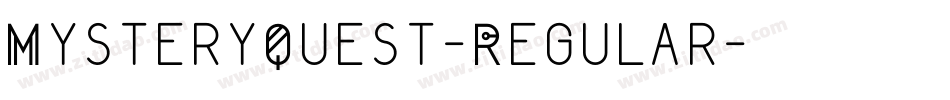 MysteryQuest-Regular字体转换