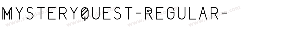 MysteryQuest-Regular字体转换