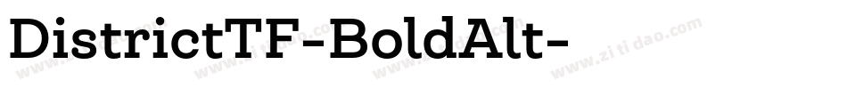 DistrictTF-BoldAlt字体转换
