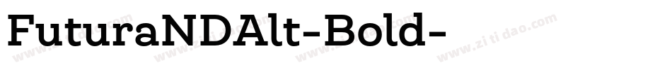FuturaNDAlt-Bold字体转换