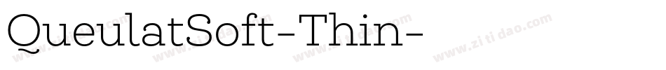 QueulatSoft-Thin字体转换