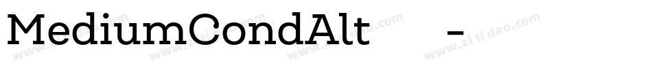 MediumCondAlt转换器字体转换
