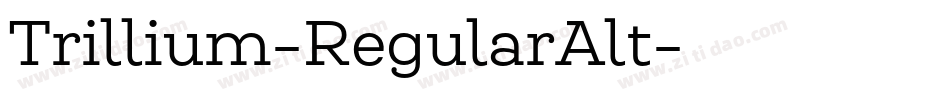Trillium-RegularAlt字体转换