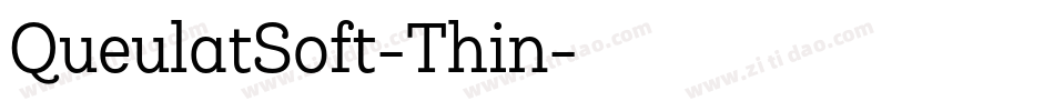 QueulatSoft-Thin字体转换