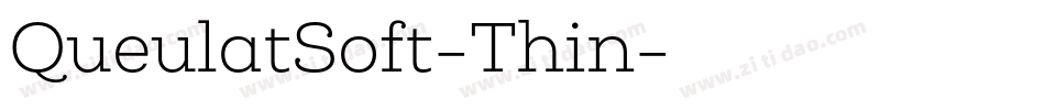 QueulatSoft-Thin字体转换