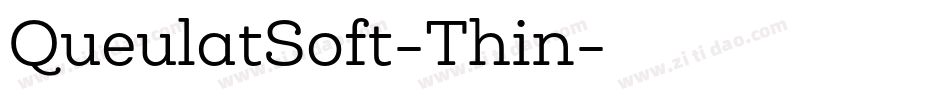 QueulatSoft-Thin字体转换