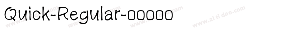 Quick-Regular字体转换