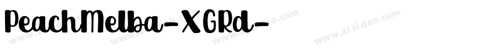 PeachMelba-XGRd字体转换