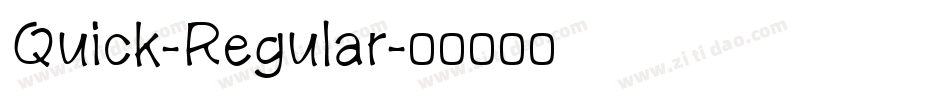 Quick-Regular字体转换