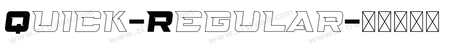 Quick-Regular字体转换
