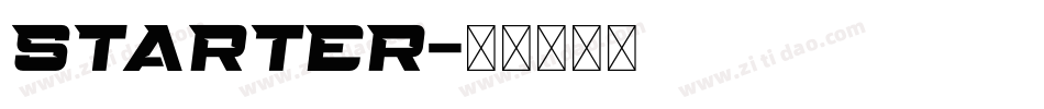STARTER字体转换