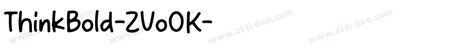 ThinkBold-ZVo0K字体转换