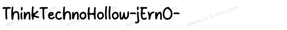 ThinkTechnoHollow-jErnO字体转换