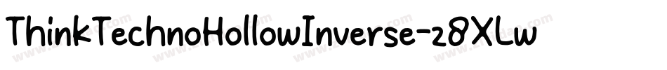 ThinkTechnoHollowInverse-z8XLw字体转换