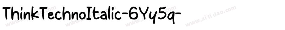 ThinkTechnoItalic-6Yy5q字体转换