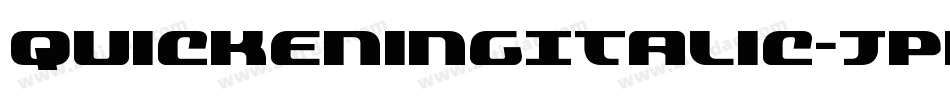 QuickeningItalic-JPRo字体转换
