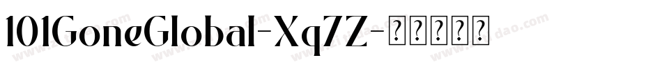 101GoneGlobal-Xq7Z字体转换
