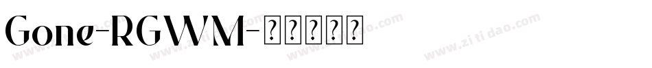 Gone-RGWM字体转换