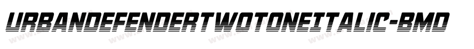 UrbanDefenderTwotoneItalic-BMd8字体转换