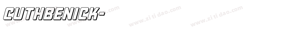 CuthbeNick字体转换