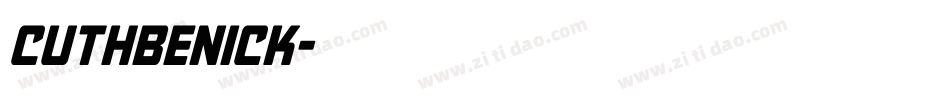 CuthbeNick字体转换