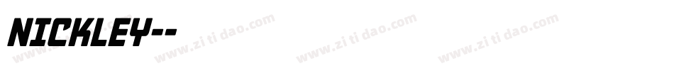 NICKLEY-字体转换