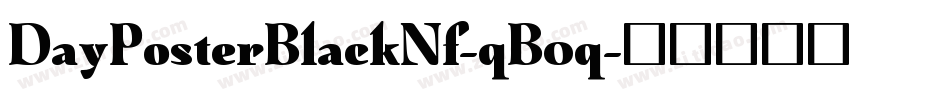 DayPosterBlackNf-qB0q字体转换