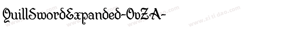 QuillSwordExpanded-OvZA字体转换 QuillSwordExpanded-OvZA字体转换