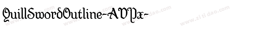 QuillSwordOutline-AVPx字体转换
