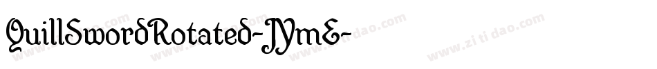 QuillSwordRotated-JYmE字体转换
