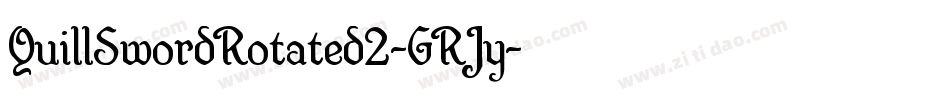 QuillSwordRotated2-GRJy字体转换