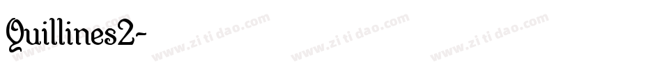 Quillines2字体转换