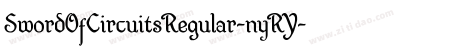 SwordOfCircuitsRegular-nyRY字体转换