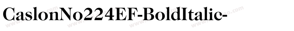 CaslonNo224EF-BoldItalic字体转换