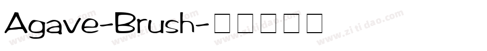 Agave-Brush字体转换