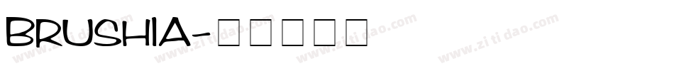 BRUSHIA字体转换