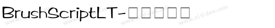 BrushScriptLT字体转换