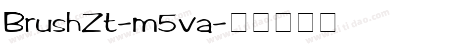 BrushZt-m5va字体转换