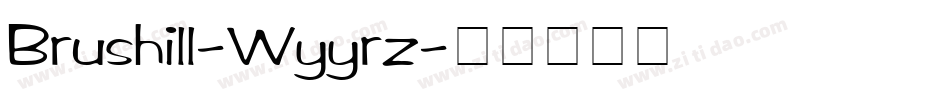 Brushill-Wyyrz字体转换