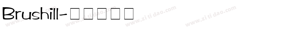 Brushill字体转换