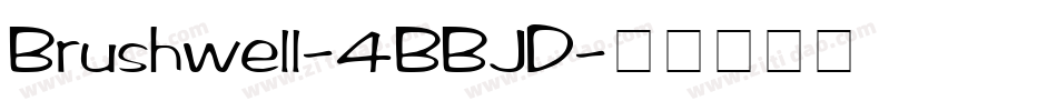 Brushwell-4BBJD字体转换