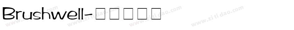 Brushwell字体转换