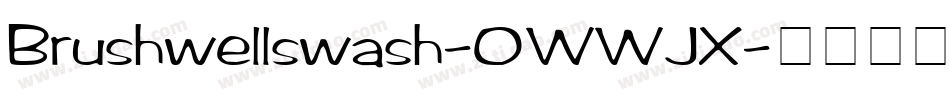 Brushwellswash-0WWJX字体转换