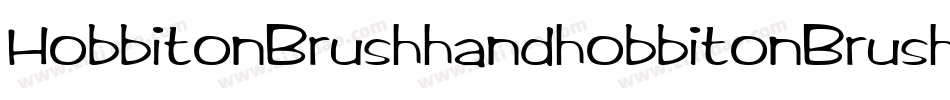 HobbitonBrushhandhobbitonBrush-WygA字体转换
