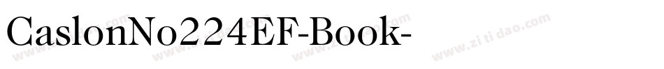CaslonNo224EF-Book字体转换