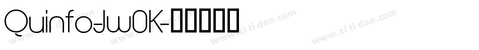 Quinfo-Jw0K字体转换