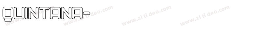 Quintana字体转换